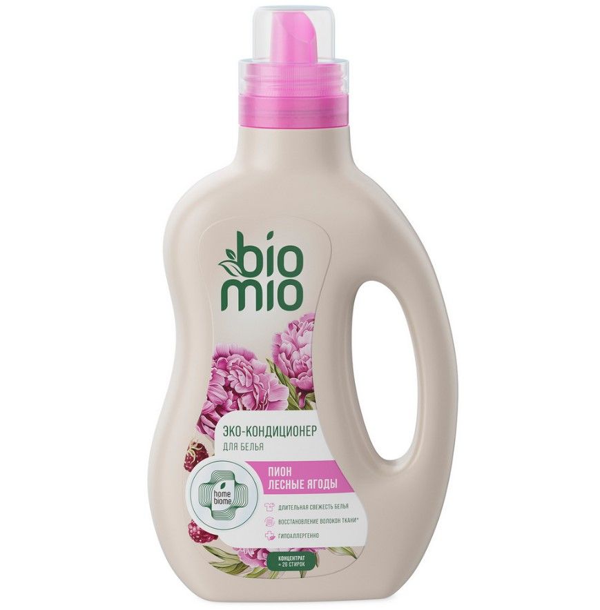 BioMio bio soft экологичный кондиционер для белья пион лесные ягоды концентрат 800 мл