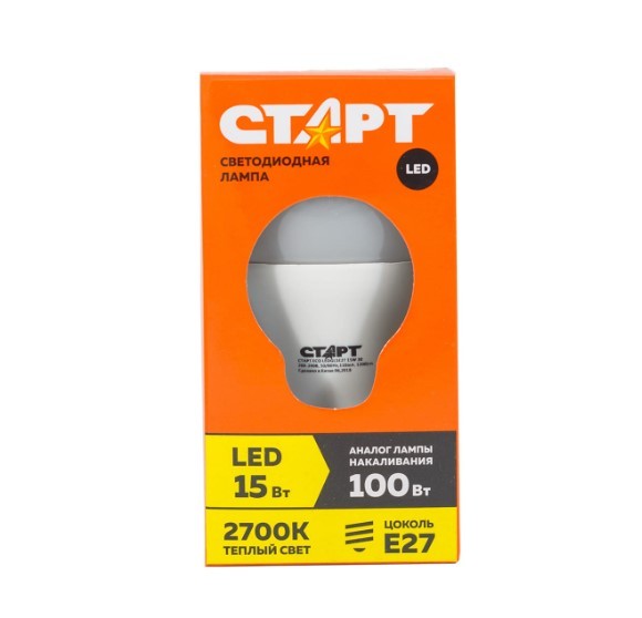 Старт лампа светодиодная ECO LEDGLSE27 15W 30