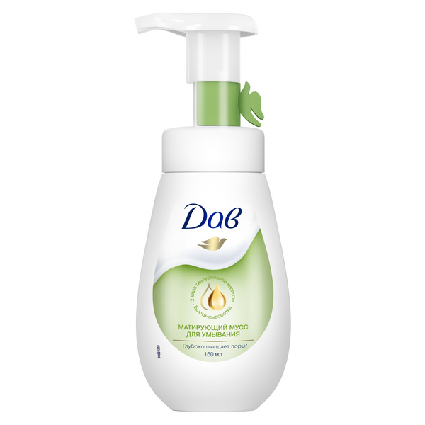 Дав мусс для умывания матирующий 160 мл