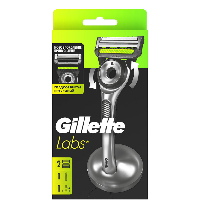 Gillette labs станок + 2 кассеты