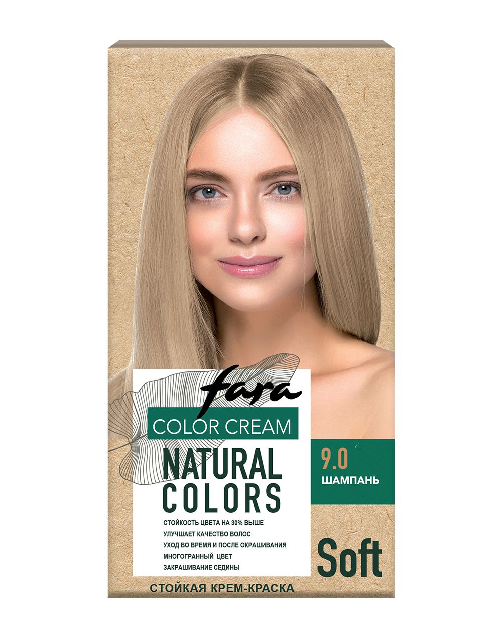 КЛ краска для волос fara natural colors soft 352 шампань