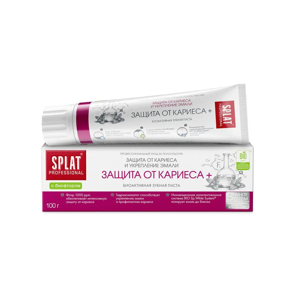 Splat professional зубная паста защита от кариеса + 100 г