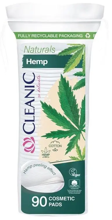 Cleanic Naturals ватные диски гигиенические пилинг 90 шт