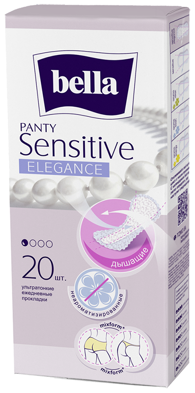 Прокладки ежедневные BELLA PANTY SENSITIVE Elegance, 20 шт