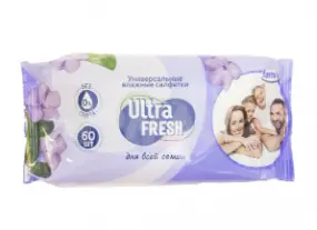 Ultra Fresh влажные салфетки для всей семьи 60 шт