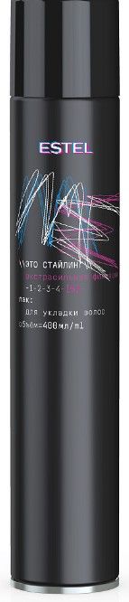 ESTEL ME  это стайлинг лак для укладки волос экстрасильная фиксация 400мл