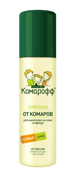 Комарофф Аэрозоль от комаров Семья 150мл.