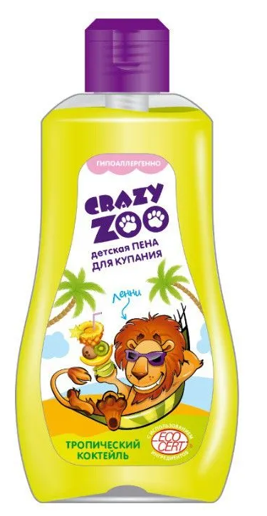 ВЕСНА Crazy zoo пена для купания тропический коктейль 280мл