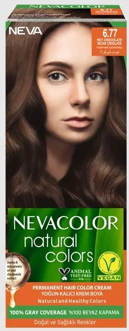 Nevacolor Natural Colors стойкая крем краска для волос 6.77 горячий шоколад