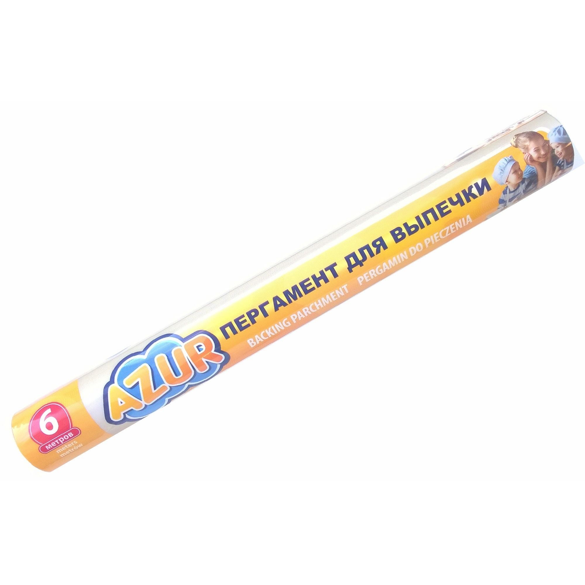 Azur бумага для выпечки белая рулон 6 м х 28 см