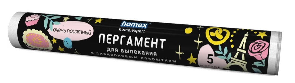 Homex пергамент Очень приятный с силиконовым покрытием 5м