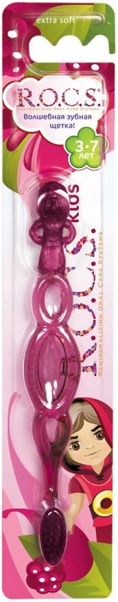 ROCS зубная щётка для детей для детей от 6 до 12 лет мягкая