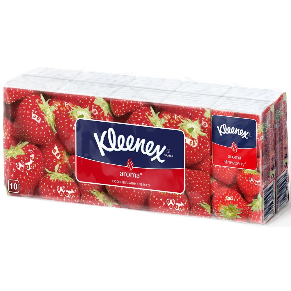 Kleenex носовые платочки клубника 10 шт