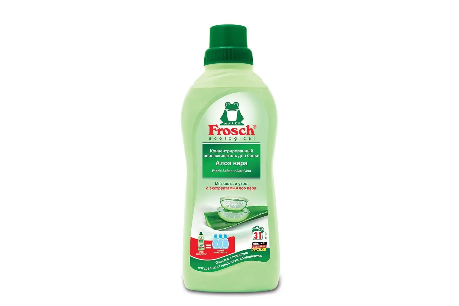 Frosch конц.ополаскиватель для белья (Алое Вера), 0,75л