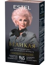 ESTEL ВЕЛИКАЯ стойкая крем краска для седых волос 9/65 блондин фиолетово красный