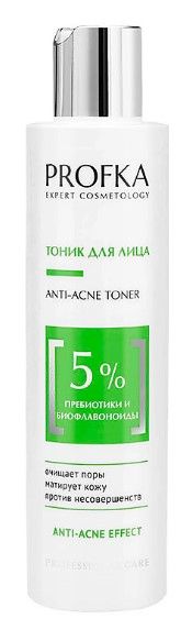 PROFKA тоник для лица anti acne toner с пребиотиками и биофлавоноидами 200 мл
