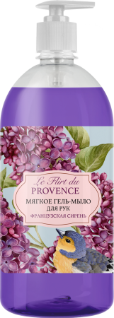 Le Flirt Du Provence мягкое гель мыло для рук французская сирень 1000 мл