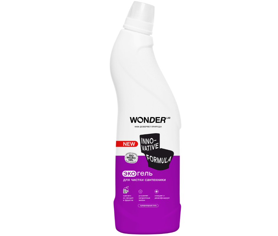Wonder Lab экогель для чистки сантехники 0.75 л