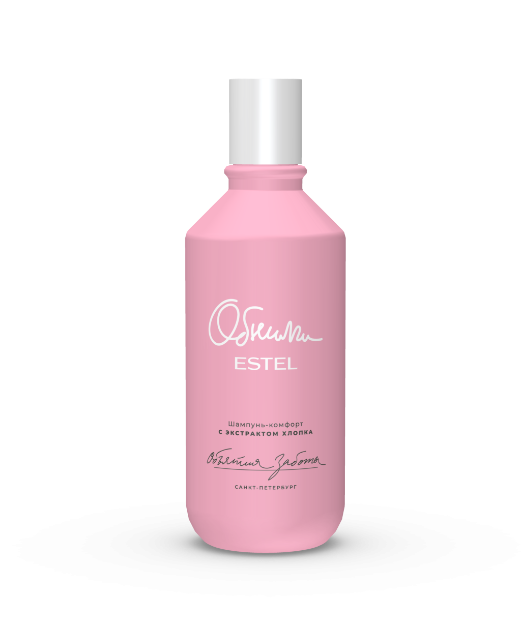 Estel Обними шампунь комфорт для волос и кожи головы с экстрактом хлопка объятия заботы 300 мл