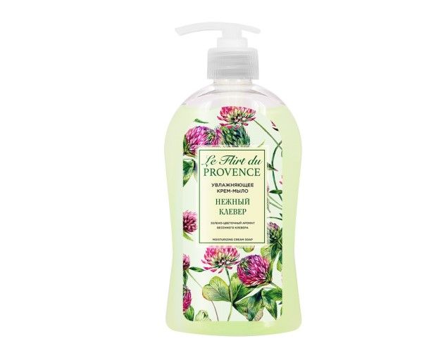 Le Flirt Du Provence увлажняющее крем мыло нежный клевер 500 г