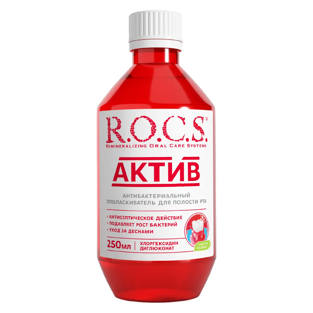 ROCS ополаскиватель для полости рта актив 250 мл