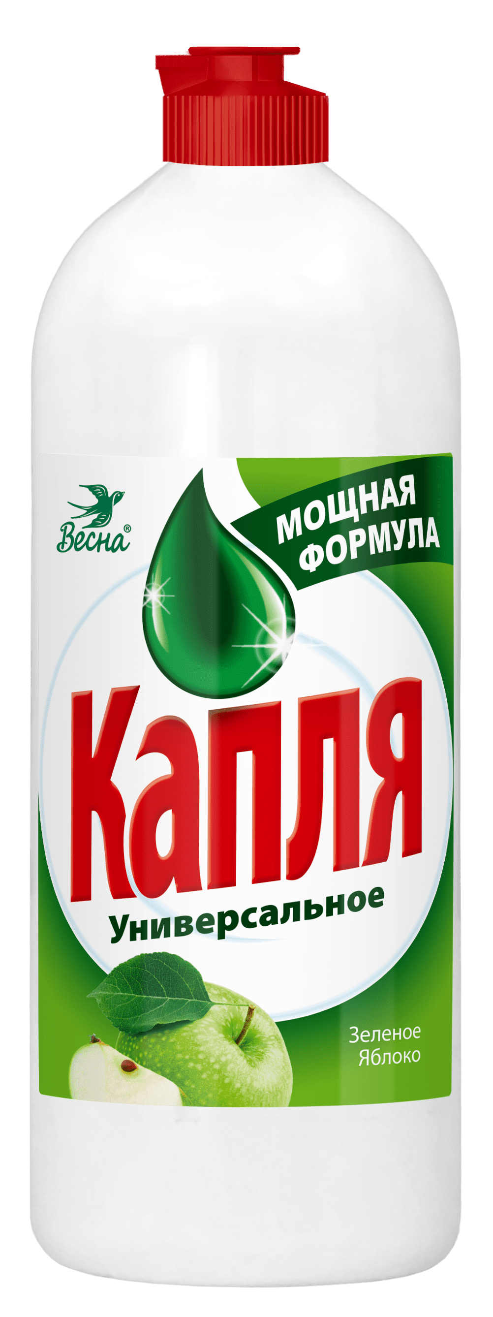 КАПЛЯ VOX средство для мытья посуды сода эффект яблоко 850 г