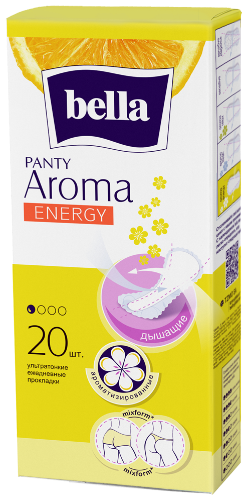 Прокладки ежедневные BELLA AROMA Energy, 20 шт