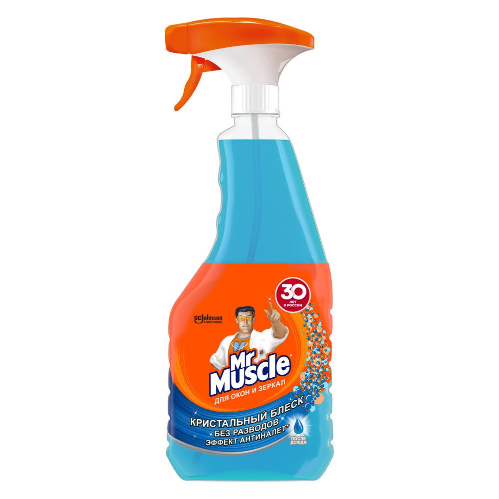 Mr Muscle чистящее средство для стёкол и поверхностей со спиртом 500 мл