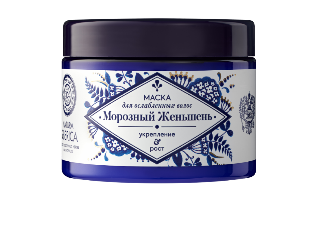 Natura Siberica гжель маска для ослабленных волос морозный женьшень 300 мл