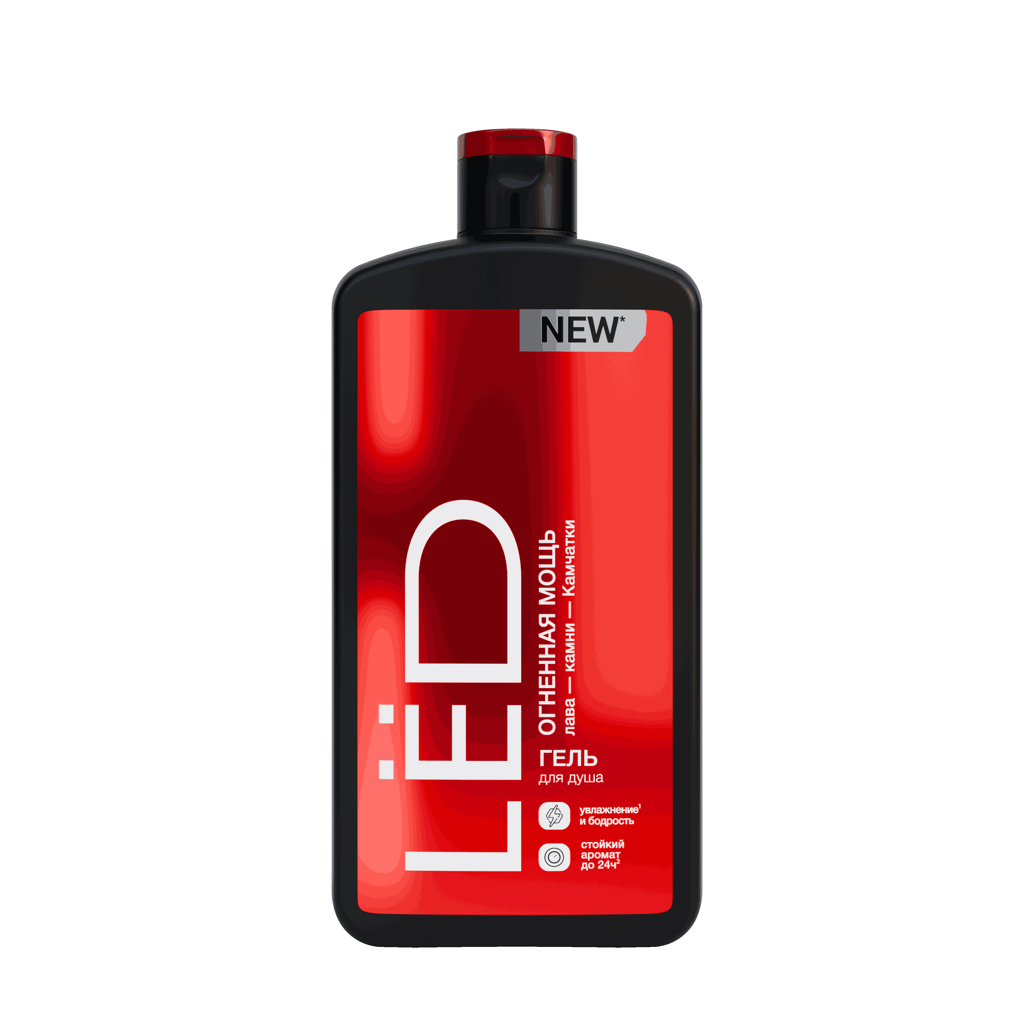 LЁD парфюмированный гель для душа мужской огненная мощь 490 мл