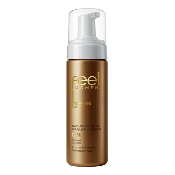 Feel moment мусс автозагар для тела и лица для смуглой кожи 190 мл