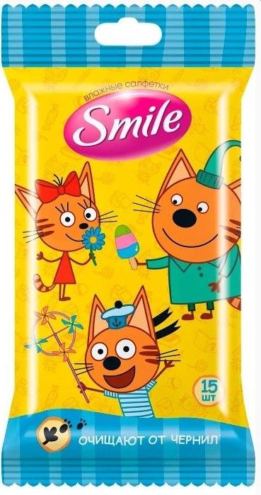 Ultra Fresh premium три кота влажные салфетки 15 шт