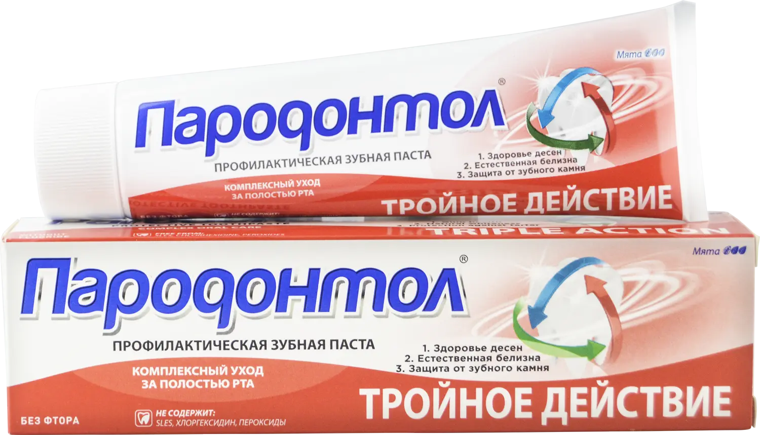 Пародонтол зубная паста тройное действие 124 г