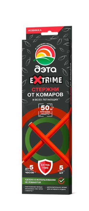 Дэта extrime стержни от летающих насекомых 5шт