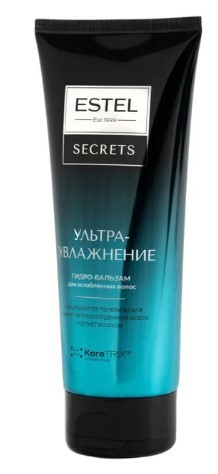 Estel secrets ультраувлажнение гидро бальзам для ослабленных волос 200 мл