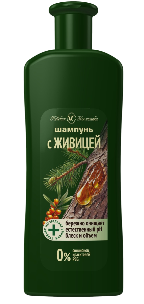 Невская Косметика шампунь для волос с живицей 400 мл