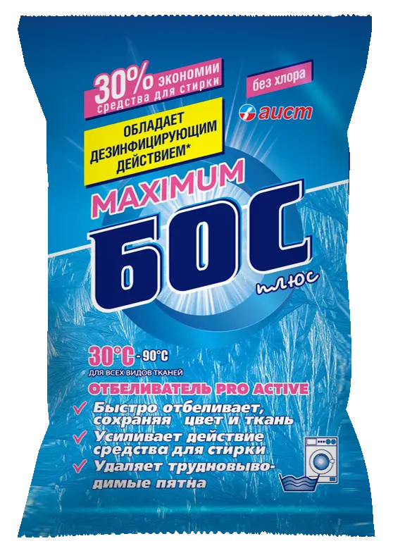 Бос плюс мах отбеливатель порошок 250г