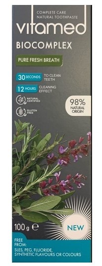 Vitamed зубная паста биокомплекс 100мл экспортный вариант
