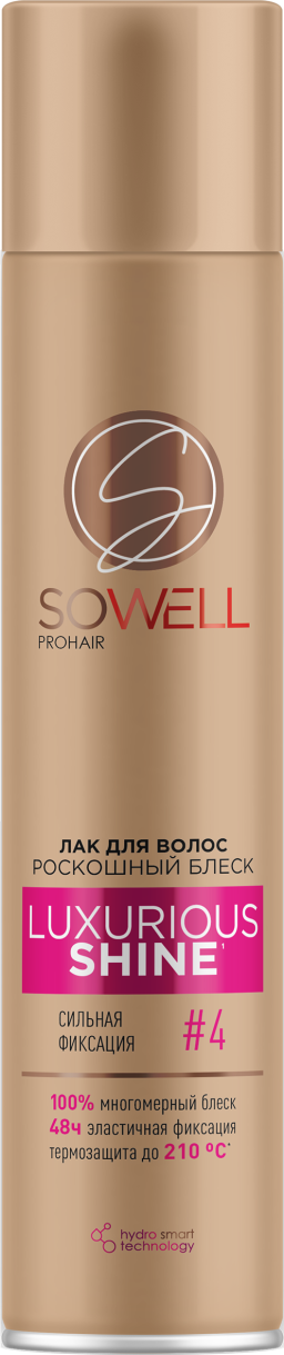 Арнест sowell luxurious shine лак для волос роскошный блеск сильной фиксации 300 см3