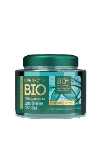 Прелесть био гель для укладки волос с экстрактами морских минералов сильная фиксация 250 мл