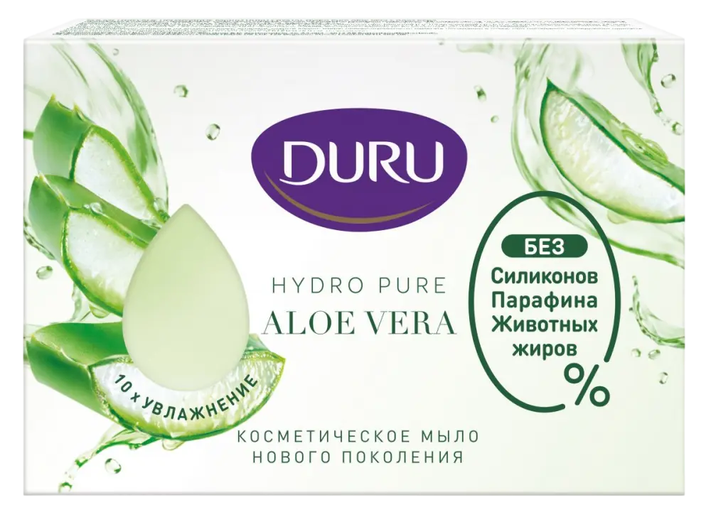 Duru hydro pure туалетное мыло алоэ вера 106 г