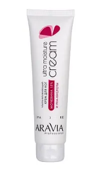 Aravia Professional Крем ультраувлажняющий для ног с мочевиной (15%) и кислотами Ultra 100 мл