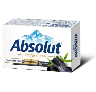 Absolut professional мыло туалетное бамбуковый уголь 90 г