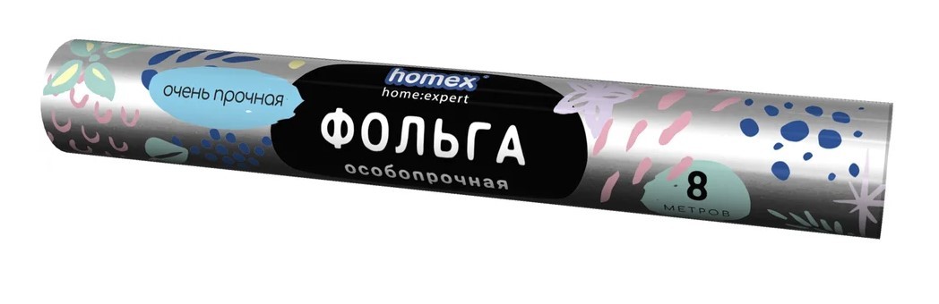 Homex фольга для запекания,упаковки и хранения Очень прочная 18м