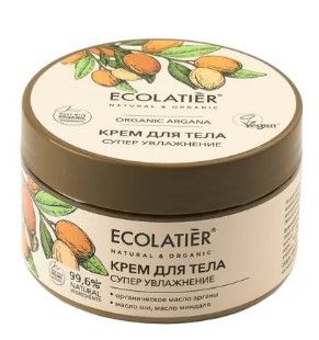 Ecolatier green крем для тела супер увлажнение серия organic argana 250 мл