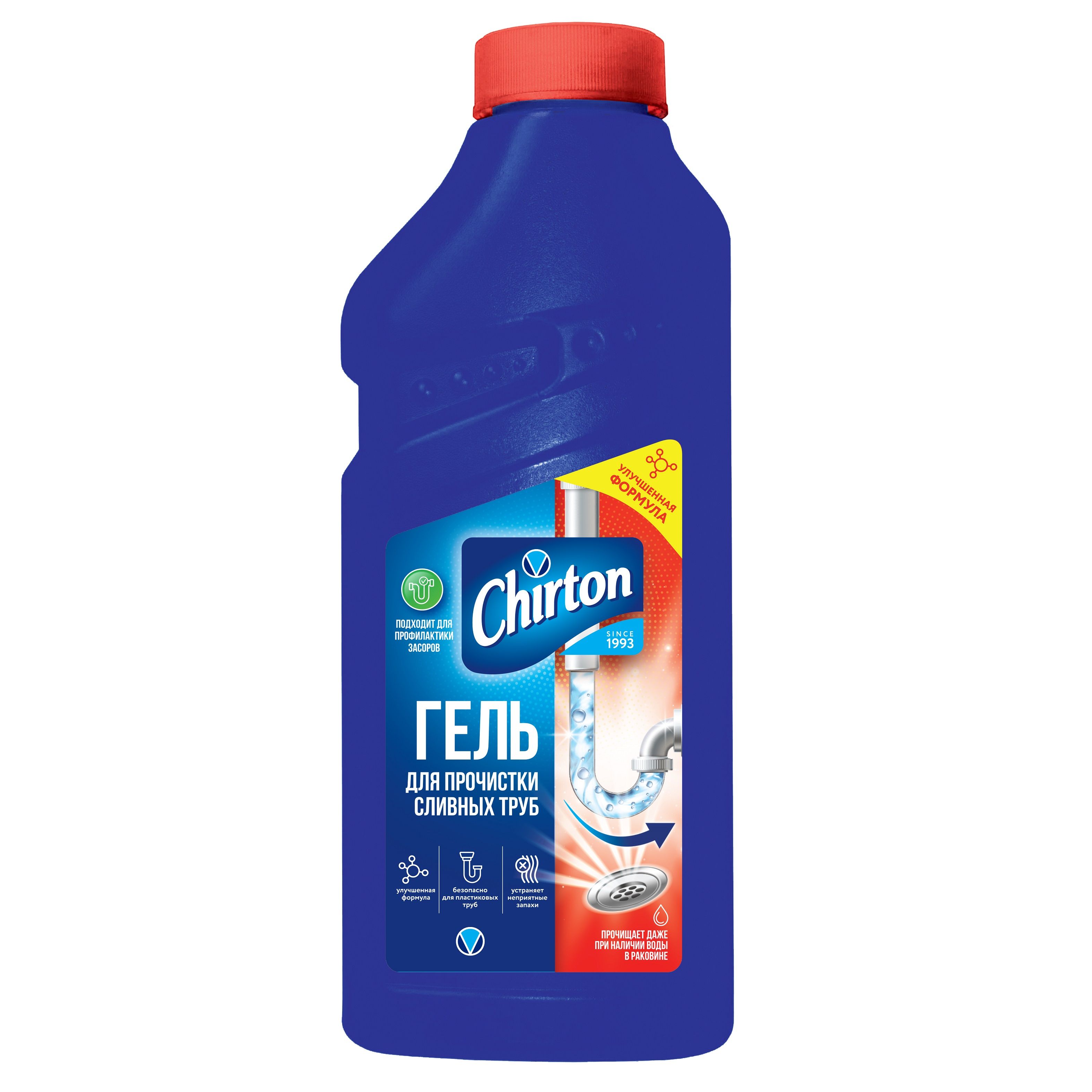 Chirton для прочистки труб гель 500 мл
