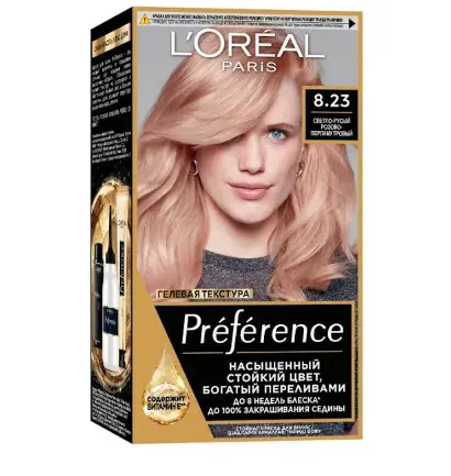 L' Preference краска для волос 8.23 розовое золото