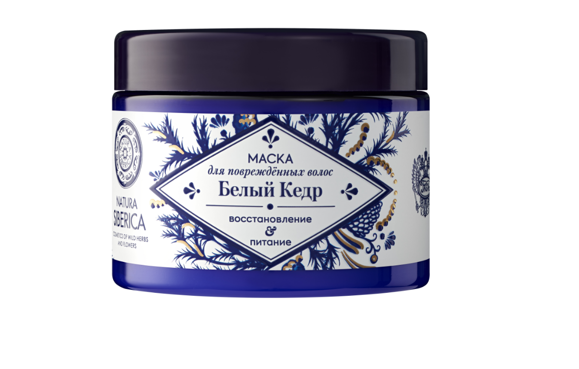 Natura Siberica гжель маска для поврежденных волос белый кедр 300 мл