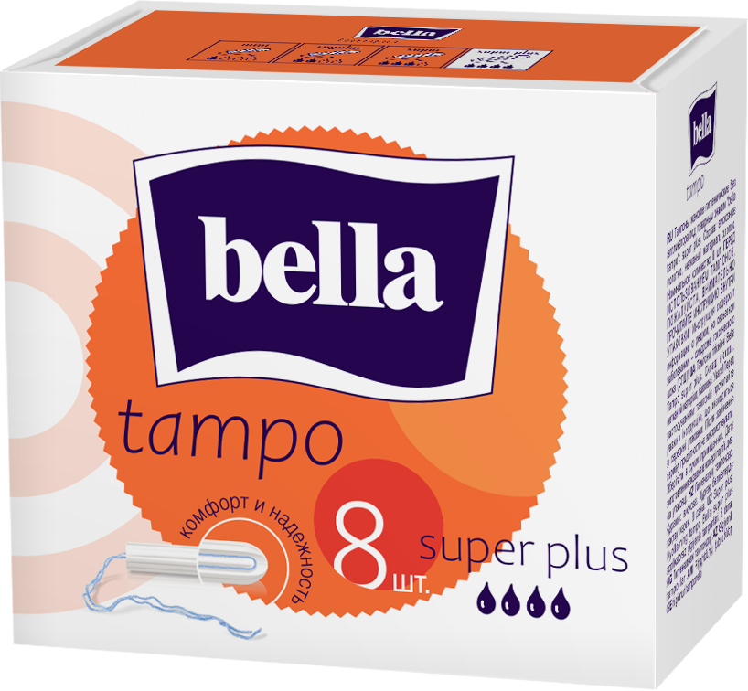 Тампоны без аппликатора BELLA premium марки tampo bellaSuper Plus 8 шт