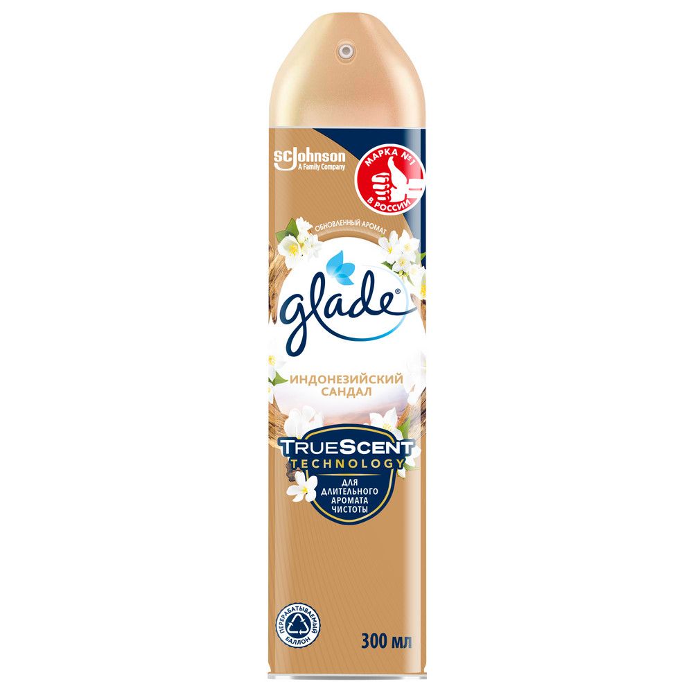 Glade освежитель воздуха аэрозоль индонезийский сандал 300 мл